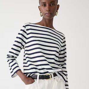 J.Crew Classic mariner cloth boatneck T-shirt in stripe